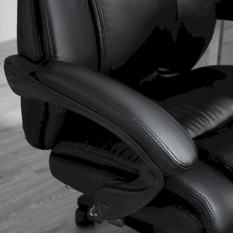 High-Back Executive Office Chair with Adjustable Height & Retractable Footrest