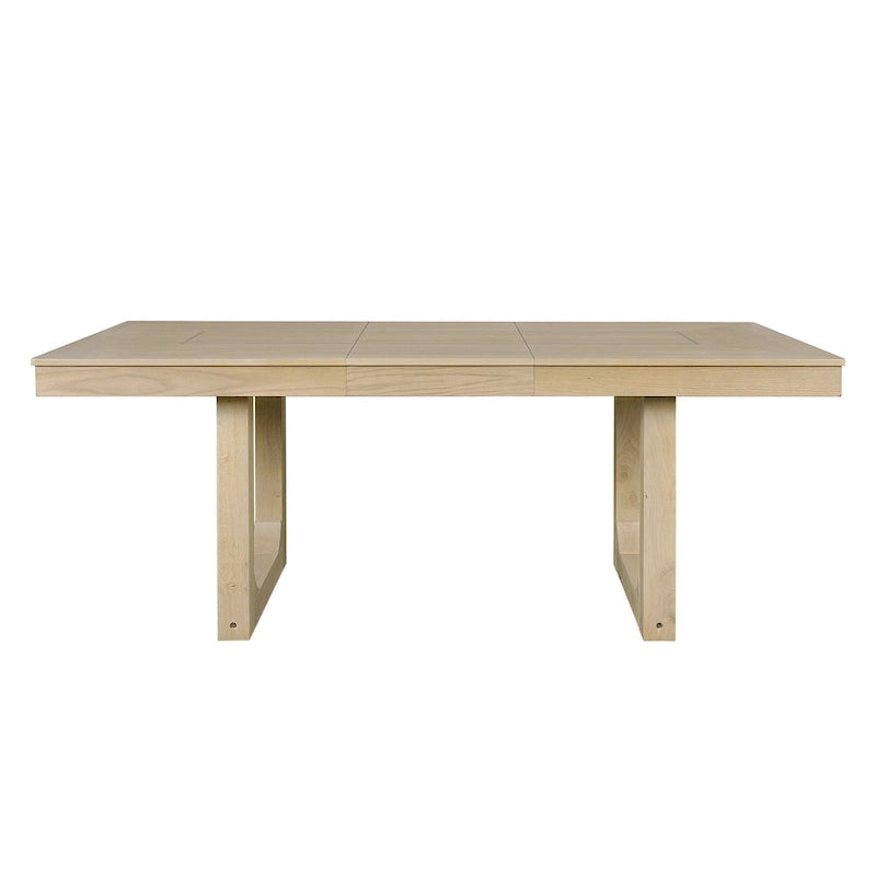 60"-78" Extendable Farmhouse Dining Table with Removable Leaf - Seats 4 to 8