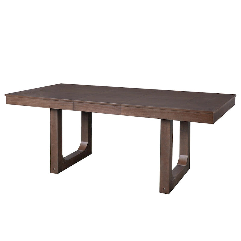 60"-78" Extendable Farmhouse Dining Table with Removable Leaf - Seats 4 to 8