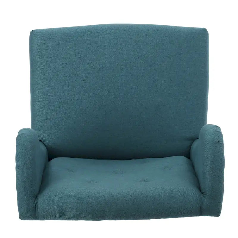 Button-Tufted Wingback Accent Chair – Nailhead Trim & Rubberwood Legs