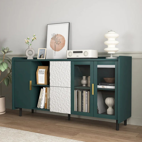 Buffet vaisselier vitré de 146 cm