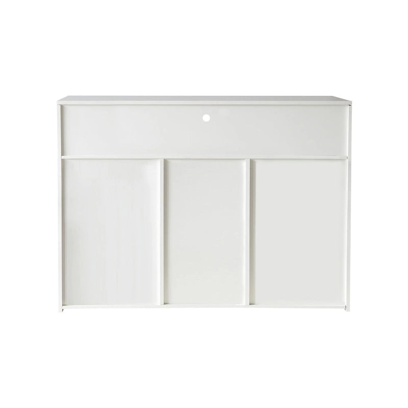 Modern LED Sideboard Storage Cabinet with 3 Doors – High Gloss Finish