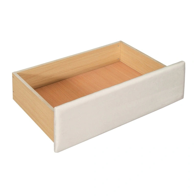 Twin Velvet Upholstered Daybed with Pop-Up Trundle & 2 Storage Drawers