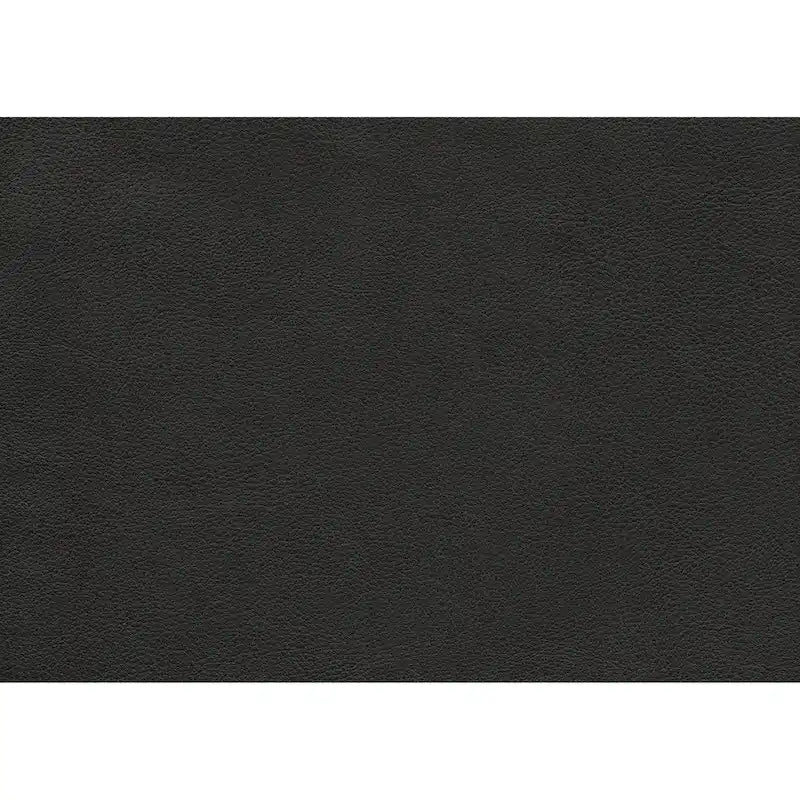 Top-Grain & Faux Leather Ottoman - Dark Gray with Pocket Coil Cushioning & Burgundy Wood Legs
