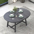 Round Extendable Dining Table with Rubberwood Legs – Retro Farmhouse Style